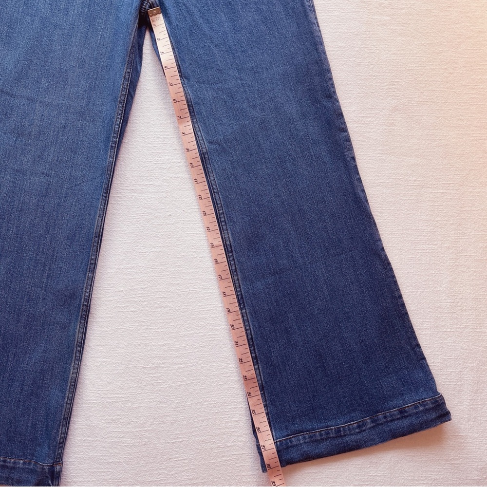 & Other Stories Flare Jeans, Size 28, Deep Blue, High Waist, High Rise, Like New - Picture 9 of 16